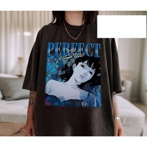 Retro Perfect Blue Black Shirt, 90s Anime Fan Gift